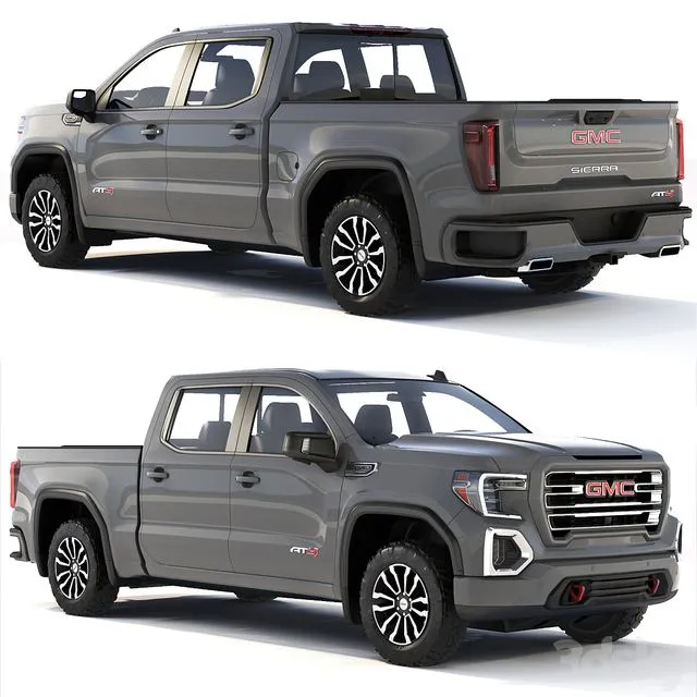 GMC Sierra AT4 2019 3dsMax Model