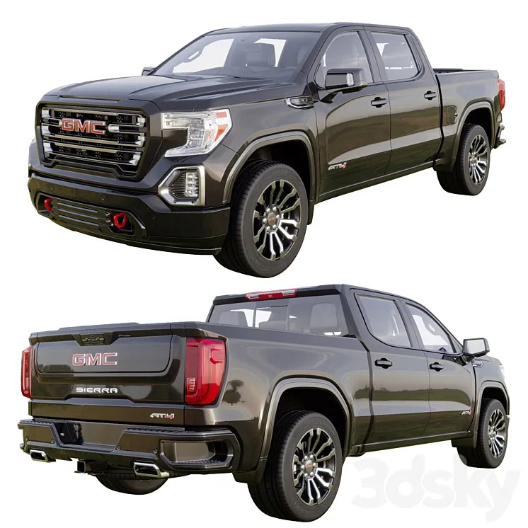 GMC Sierra AT4 2020 3DS Max