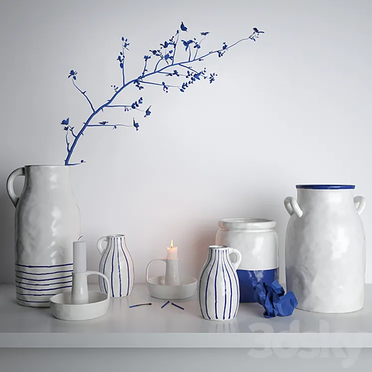 Godtagbar ceramic set 3DS Max