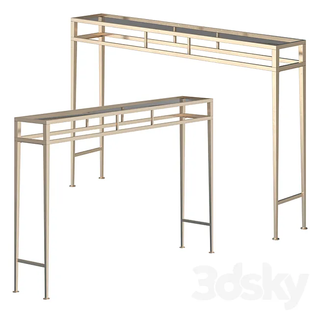 Gold Coast Julia Hall Console Table 3ds Max