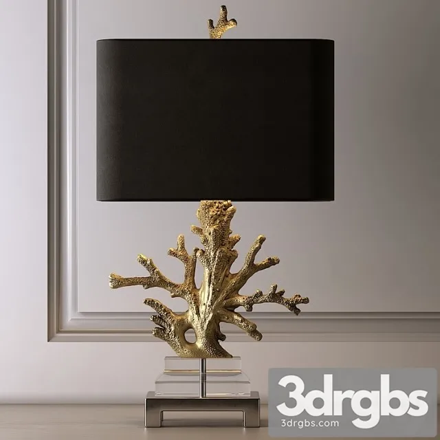 Gold Coral Table Lamp 3dsmax Download