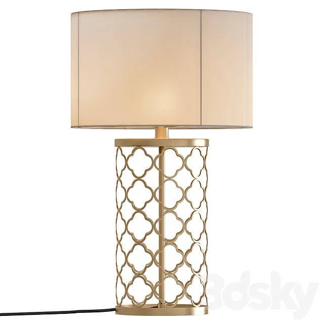 Gold Table Lamp Elegant 3ds Max