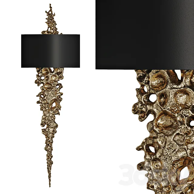 Gold wall light LAVA Vetvi store 3ds Max