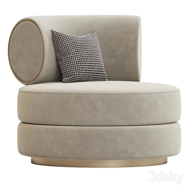 Goldcomfort Boboli Armchair 3dsMax Model