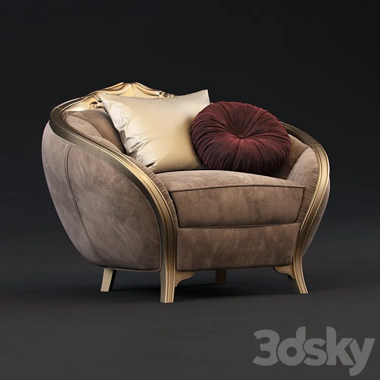 Goldconfort Paradise armchair 3DS Max