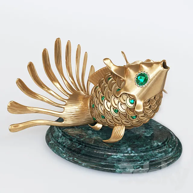 Golden fish 3DS Max Model