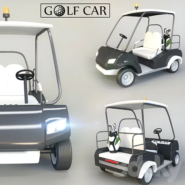 Golf Car 3DS Max Model