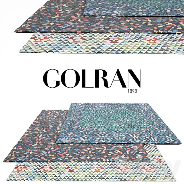 Golran Triangles Rug Set 1 3DSMax File