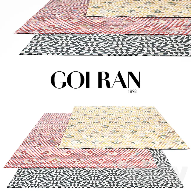 Golran Triangles Rug Set 2 3ds Max