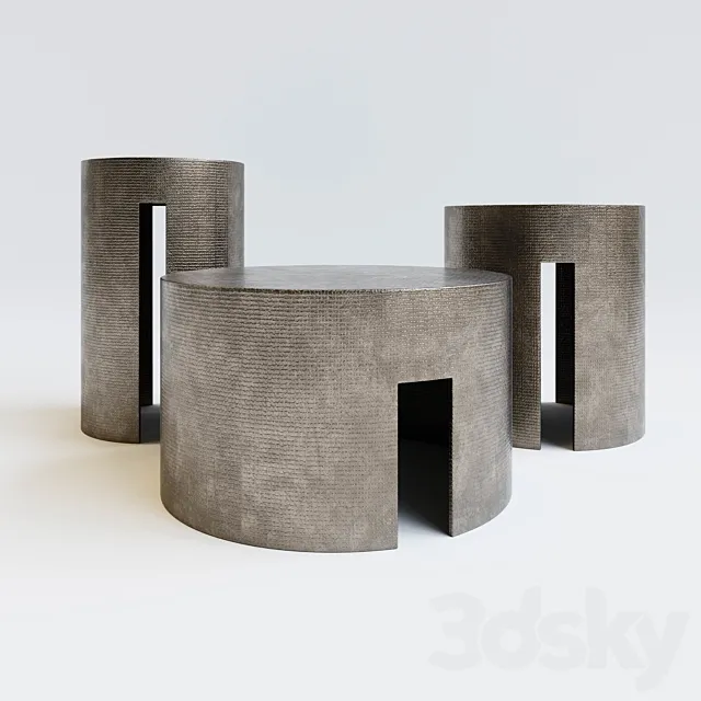 Gong side table Meridiani 3ds Max