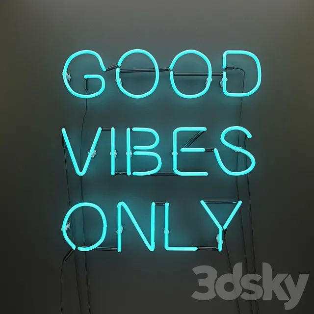 GOOD VIBES ONLY 3DSMax File