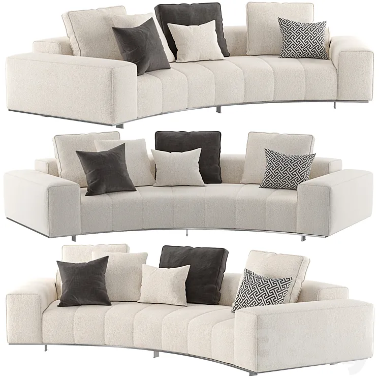 Goodman Rainbow Angled Sofa 3DS Max Model