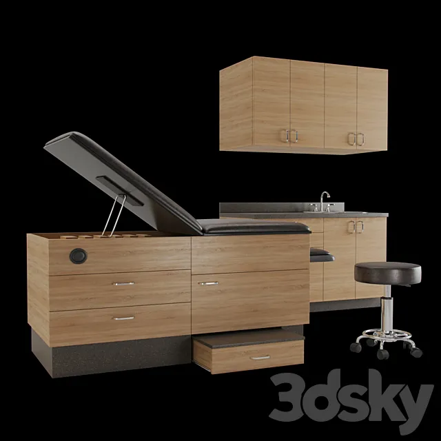 Goodtime Medical furniture set 3ds Max