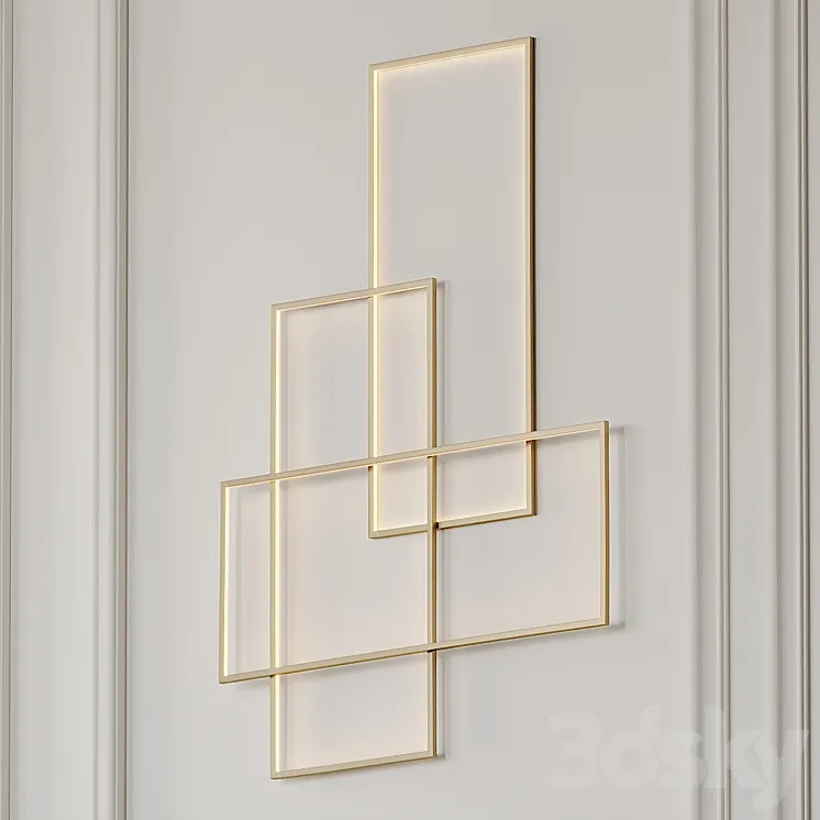 Goose Featjer Modern Wall Sconce 3DS Max