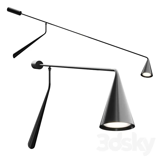 Gordon Wall Conical Diffuser Lamp by Corrado Dotti 3ds Max