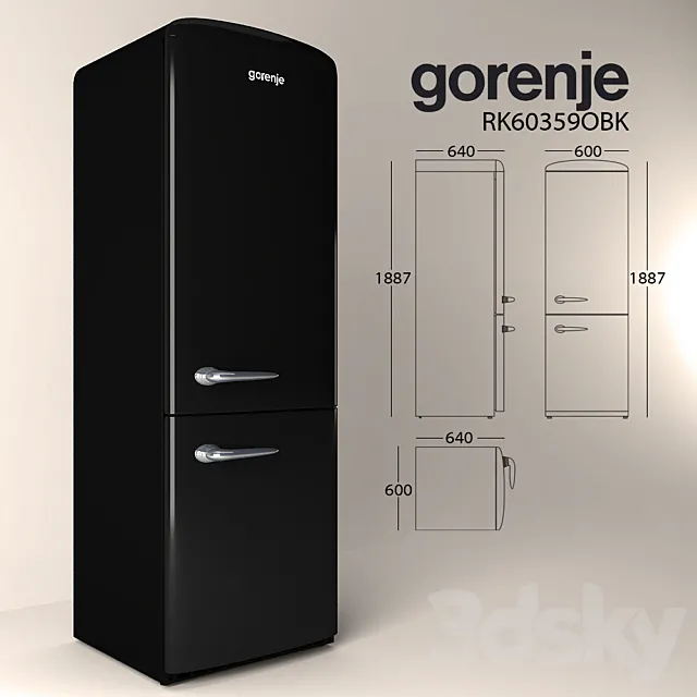 Gorenje RK60359OBK 3DS Max Model