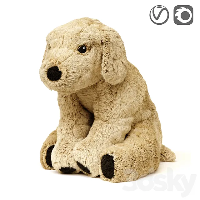 GOSIG GOLDEN Soft toy dog golden retriever 3DS Max Model