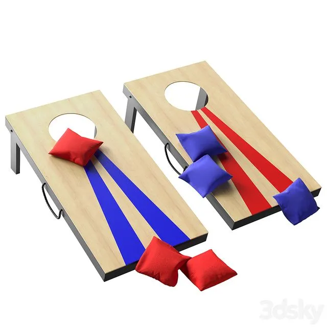 GoSports Portable Size Cornhole Game Set with 6 Bean Bags 3dsMax Model