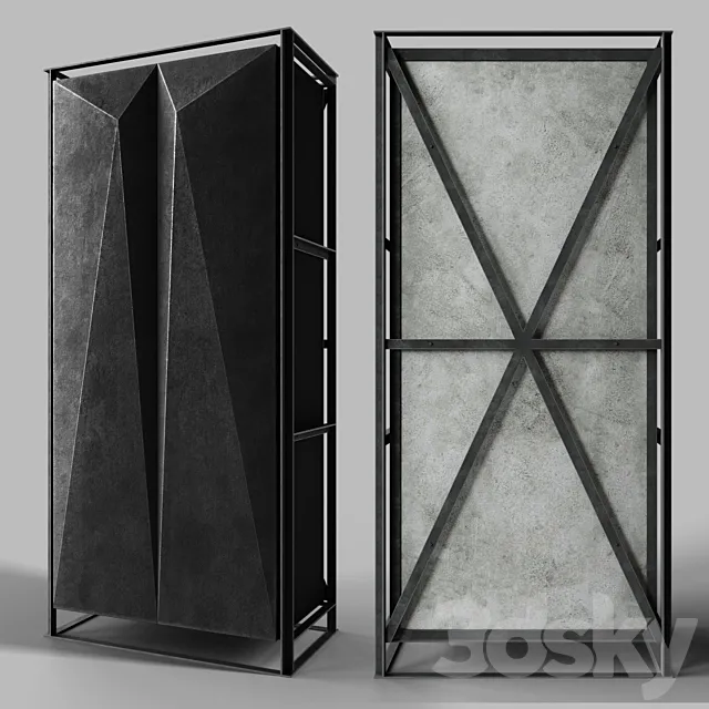 Gotham Double Bookcase 3ds Max