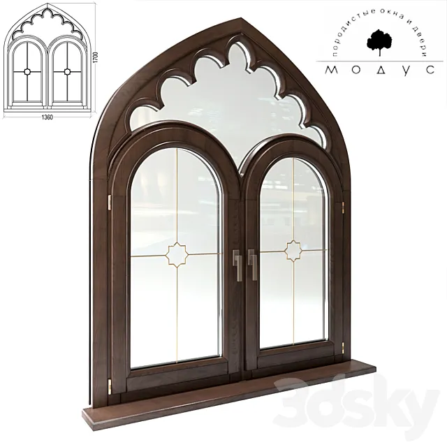 Gothic window f-ka Modus 3DS Max Model