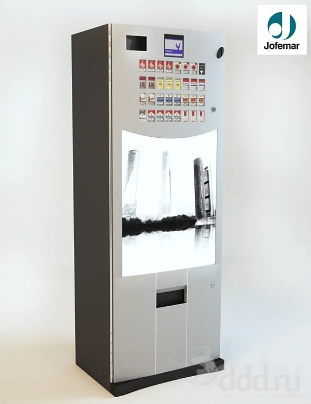 Goya 16 – Cigarettes machine – Jofemar 3ds Max