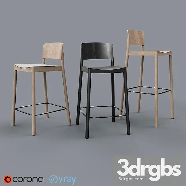 Grace barstool by swedese 2 3dsmax Download