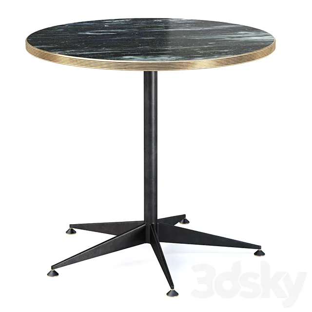 Grace restaurant circle table _ Round metal restaurant table 3ds Max