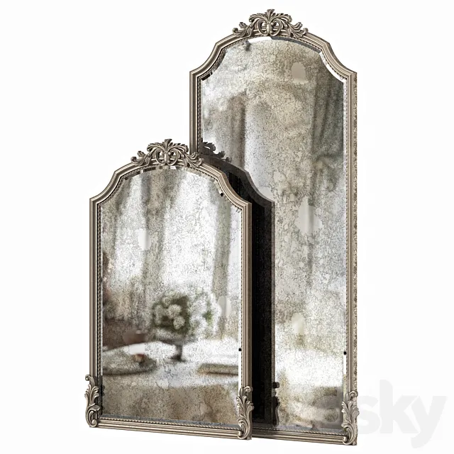 Graciella Old World Wall Mirror 3DS Max Model