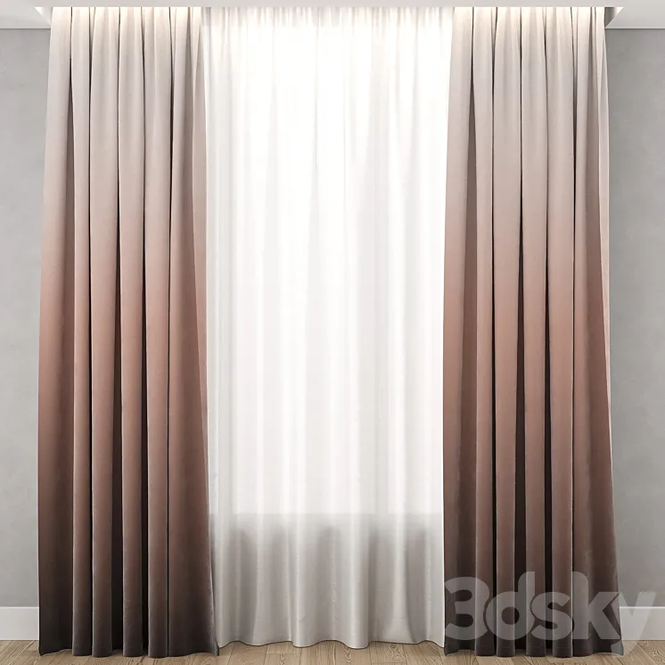 Gradient curtains 1 3DS Max