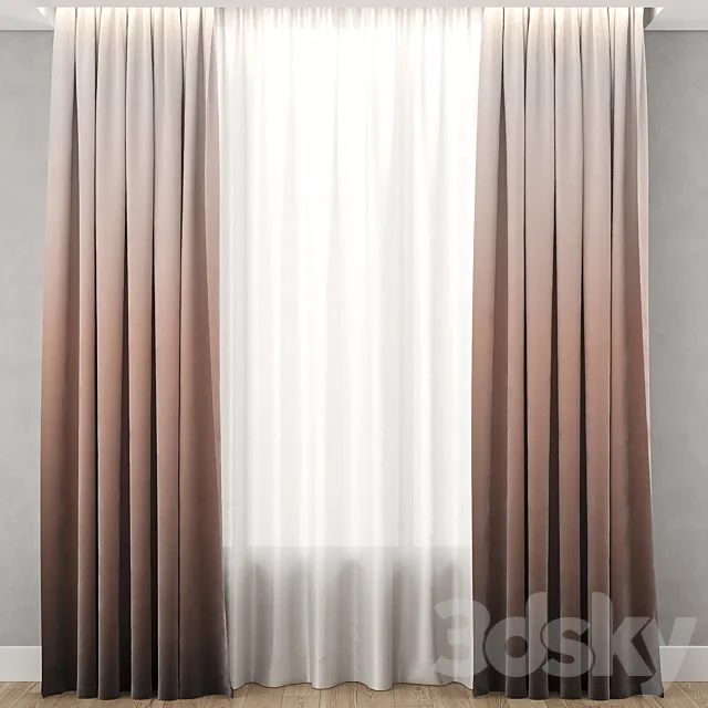 Gradient curtains 1 3DSMax File