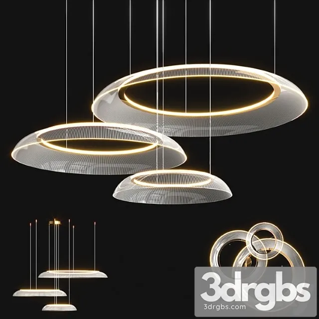 Graduated circle chandelier