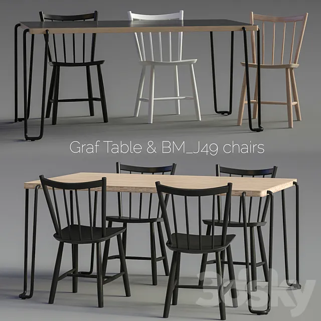 Graf Table & BM J49 3DS Max Model