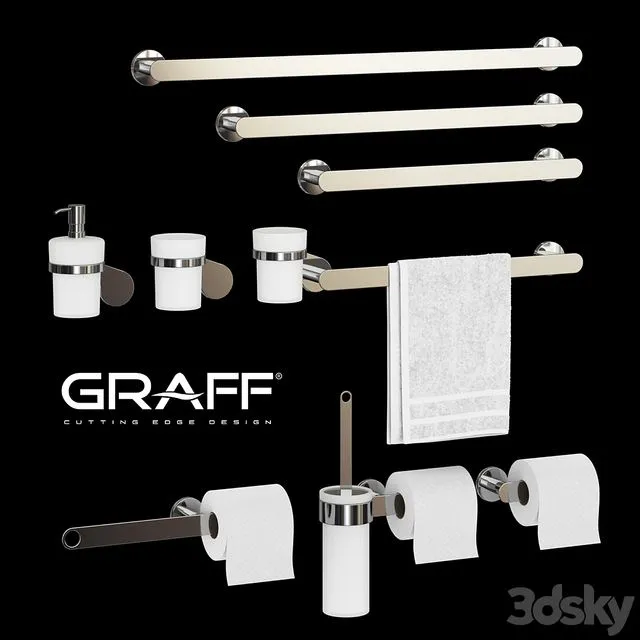Graff set for bath SENTO Series 3dsMax Model