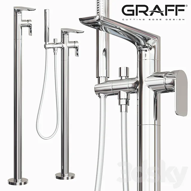 Graff set of standing mixer SENTO Series 3DS Max Model