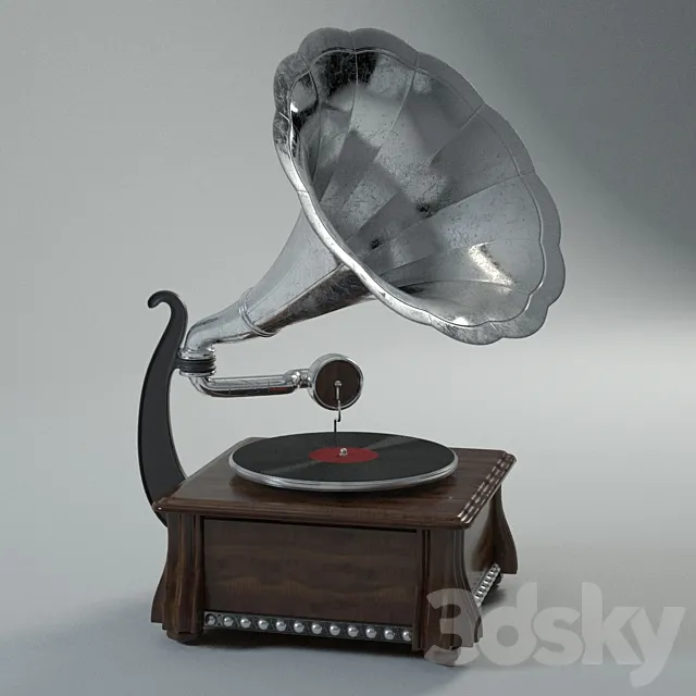 gramaphone 3DS Max Model