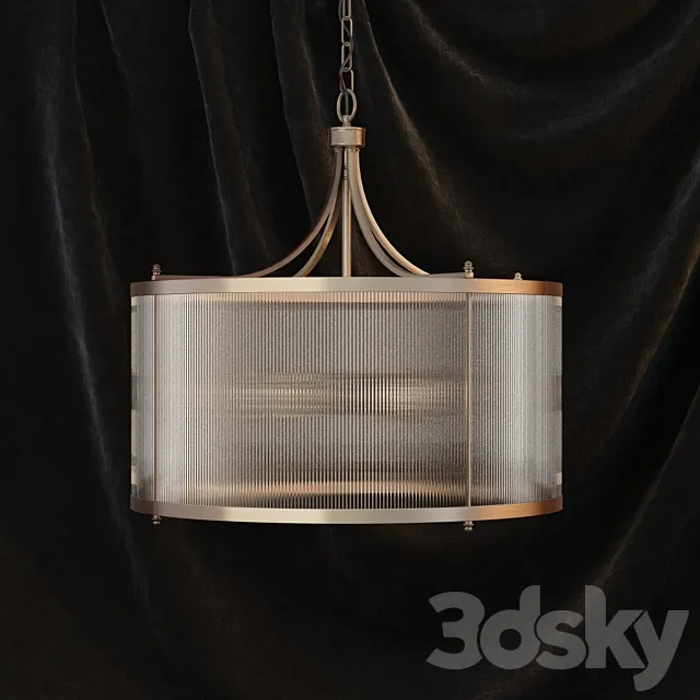 Gramercy glass tube chandelier 3DSMax File