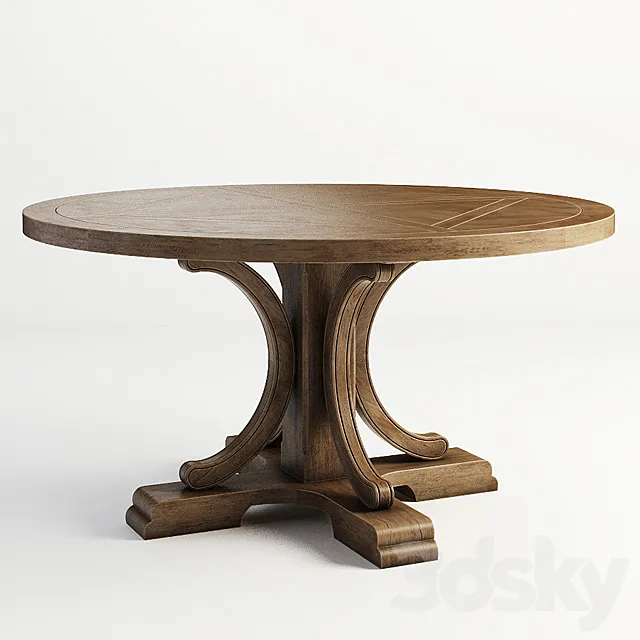 GRAMERCY HOME – ALFORD ROUND TABLE 301.009-2N7 3DS Max Model