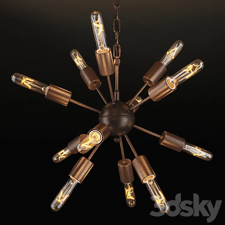 GRAMERCY HOME – ATOM CHANDELIER CH026-12 3DS Max