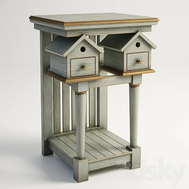 GRAMERCY HOME – BIRDHOUSE SIDE TABLE 522.013-FGG 3DSMax File