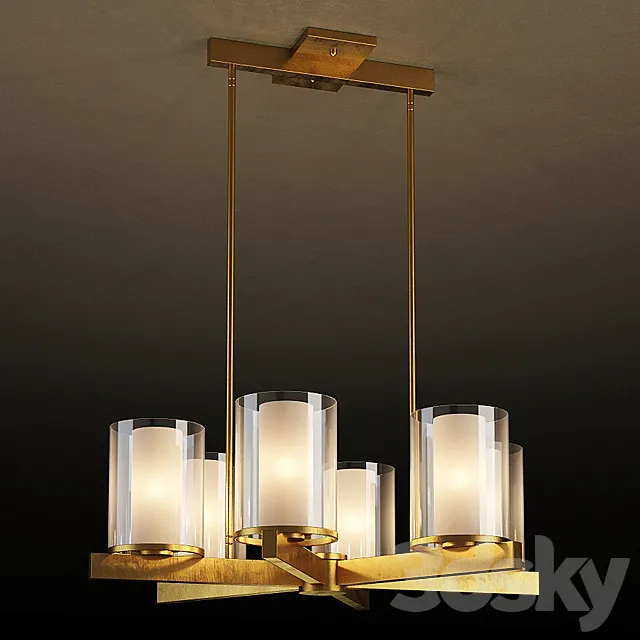 GRAMERCY HOME – CANDLESTICK CHANDELIER CH042-6-BRS 3DS Max Model