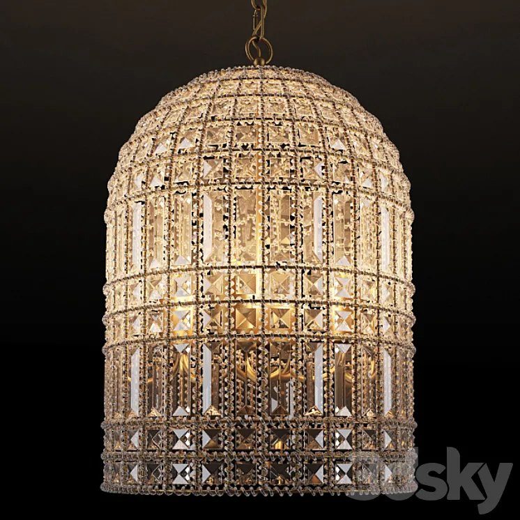 GRAMERCY HOME – Dominique Medium Chandelier CH064-4-VBN 3DS Max