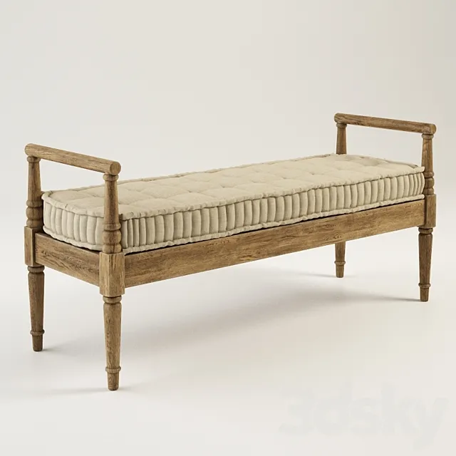 GRAMERCY HOME – DUDLEY BENCH 801.002 3DSMax File