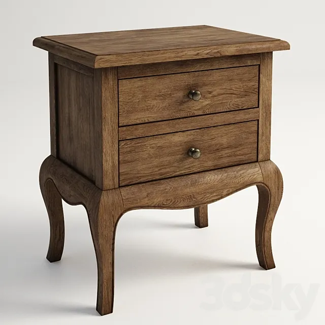GRAMERCY HOME – Edith Bedside Table 701.001 3DSMax File