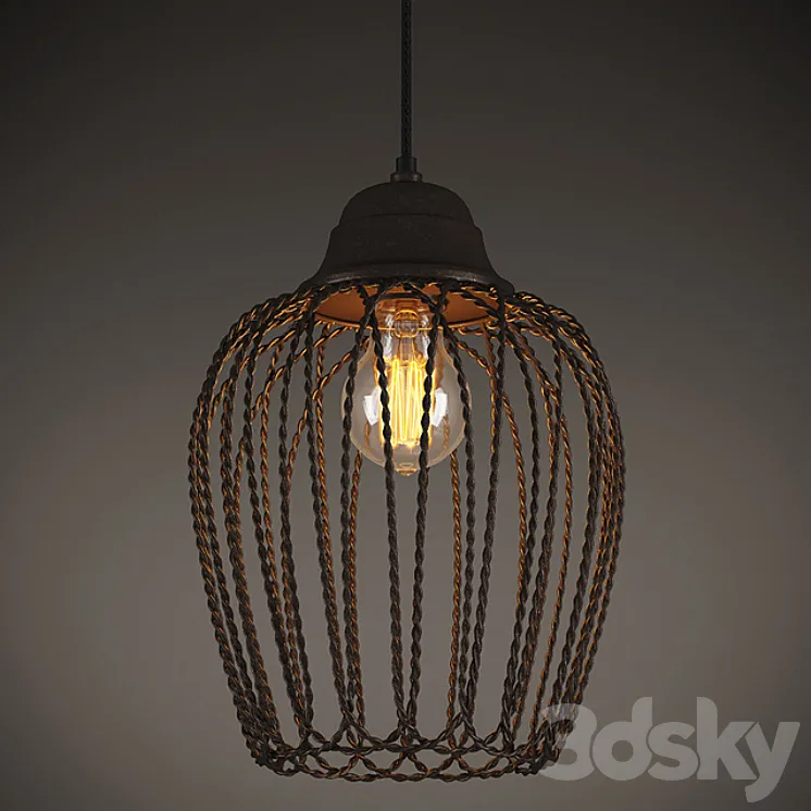 GRAMERCY HOME – EVRON OVAL METAL FRAME CHANDELIER CH091A-1 3DS Max