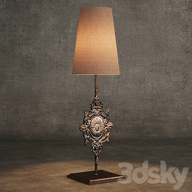 GRAMERCY HOME – GIA TABLE LAMP TL049-1-LGG 3DS Max Model