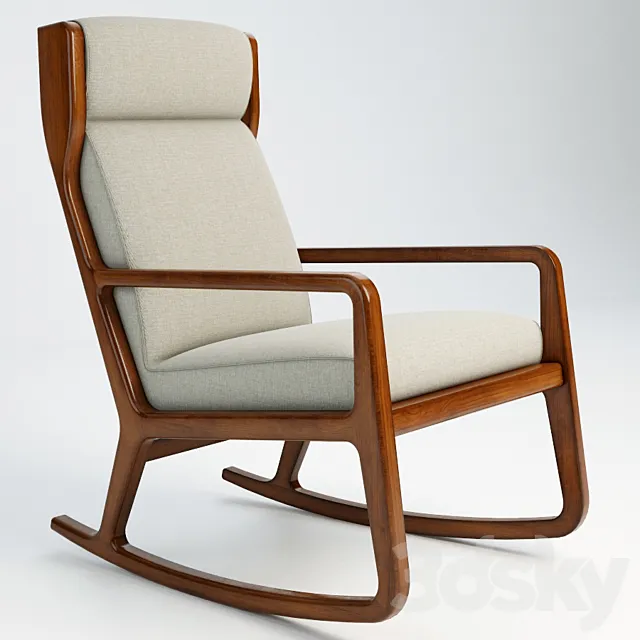 GRAMERCY HOME – HARTWELL ROCKING CHAIR 602.007-F05 3DS Max Model