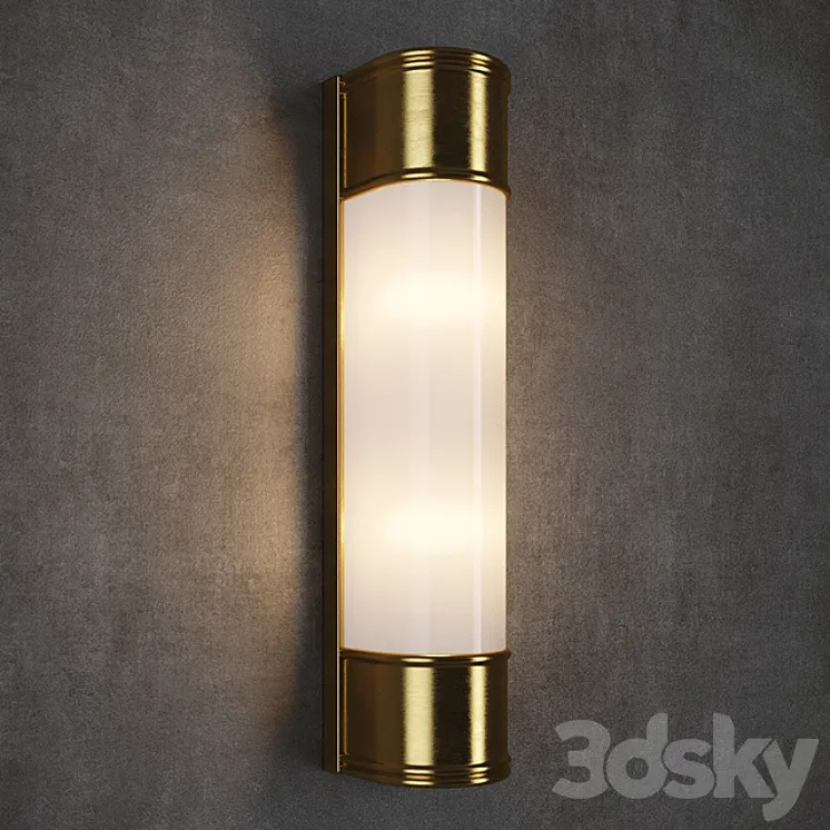 GRAMERCY HOME – INDUSTRIAL TUBE SCONCE SN036-2-BRS 3DS Max