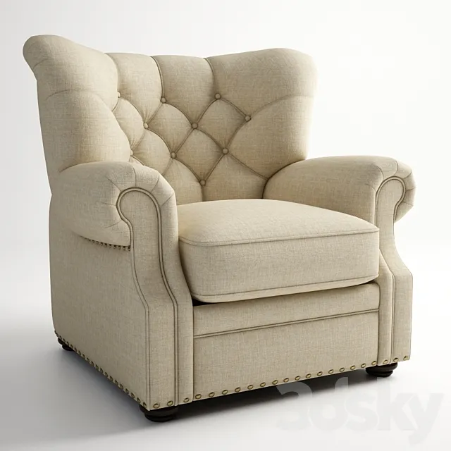 GRAMERCY HOME – ROCKFORD RECLINER 602.011 3DS Max Model