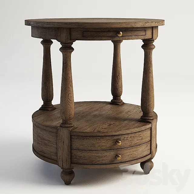 GRAMERCY HOME – STANLEY SIDE TABLE 522.011-2N7 3DS Max Model