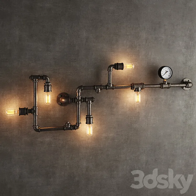 GRAMERCY HOME – TUBE SCONCE SN047-5 3DS Max